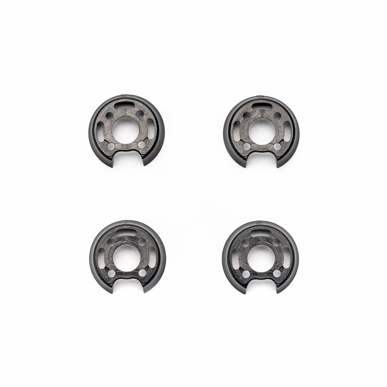 OddityRC Motor Cover 4-pack, black semicircle motor dust guards with center opening