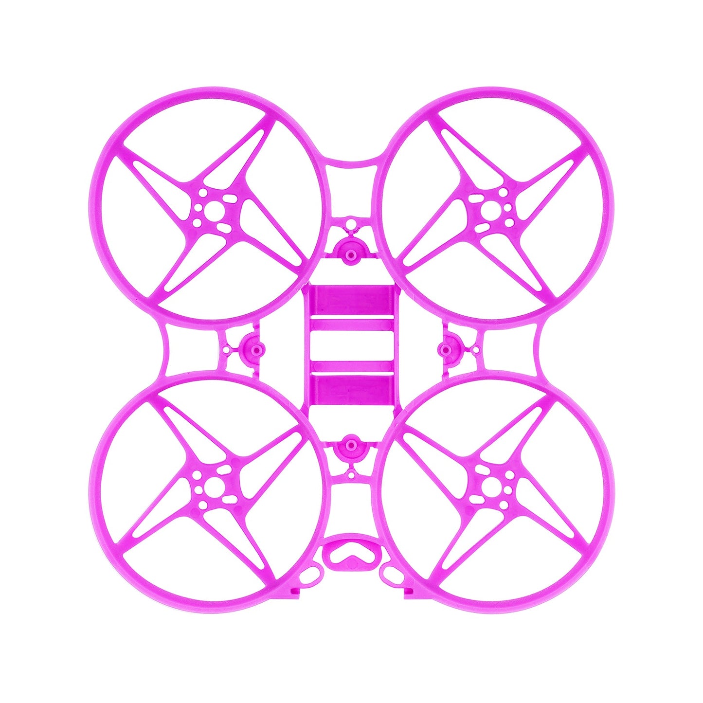 BETAFPV Meteor75 75mm micro brushless whoop frame, top view with four prop ducts, purple