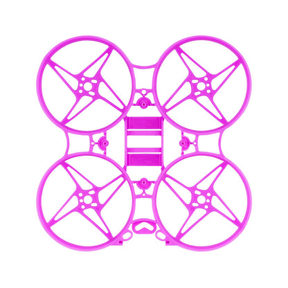 BETAFPV Meteor75 75mm micro brushless whoop frame, top view with four prop ducts, purple
