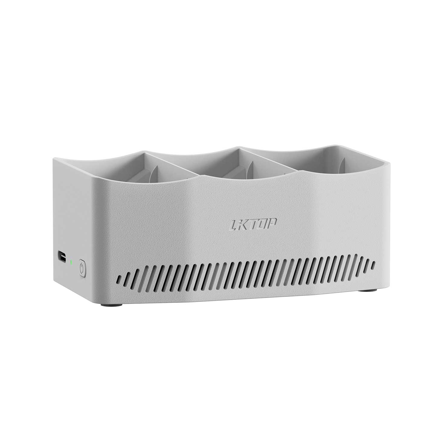 LKTOP 65W Flip Parallel Charging Hub, 3‑Way Battery Charger for DJI Flip with 60%/95%/100% Modes, ~86 min Full Charge