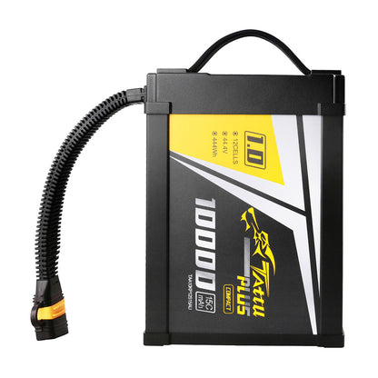 Tattu Plus 1.0 কমপ্যাক্ট ১০০০০mAh ১২S ৪৪.৪V ১৫C LiPo স্মার্ট ব্যাটারি প্যাক, AS150U প্লাগ