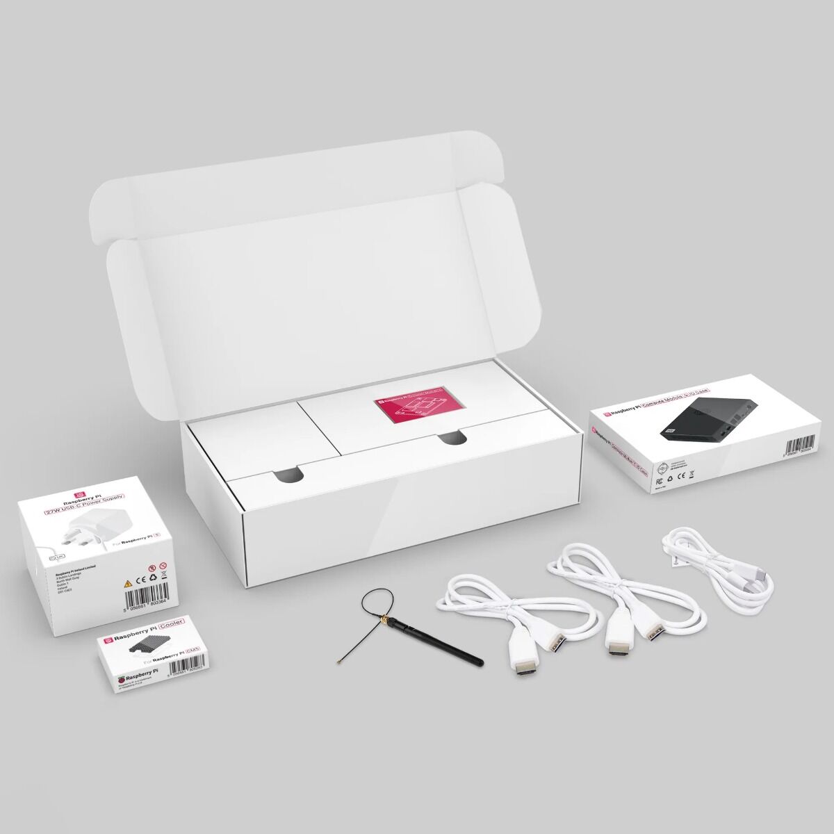 Raspberry Pi Compute Module 5 Development Kit (EU) – CM5 Wireless 4GB/32GB, IO Board, Case, Antenna, 27W USB‑C PD