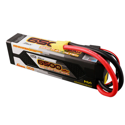 Gens ace G-Tech Advanced 6500mAh 3S 11.4V hardcase LiPo battery pack with EC5 plug and lead wires