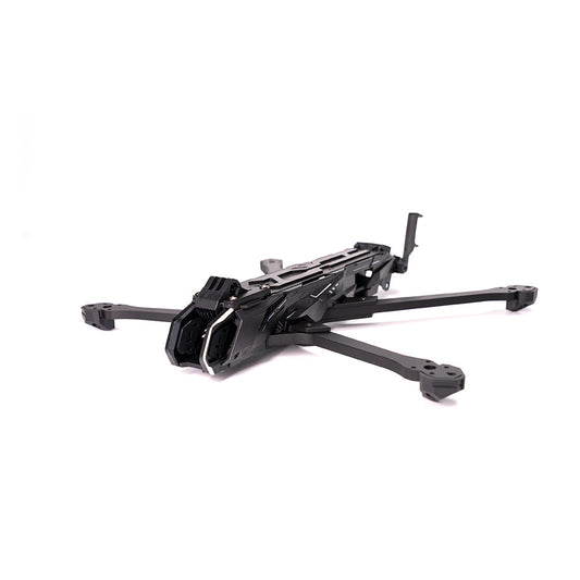 HGLRC Nblade PRO 7-Inch FPV Frame assembled chassis, angled front view with extended arms