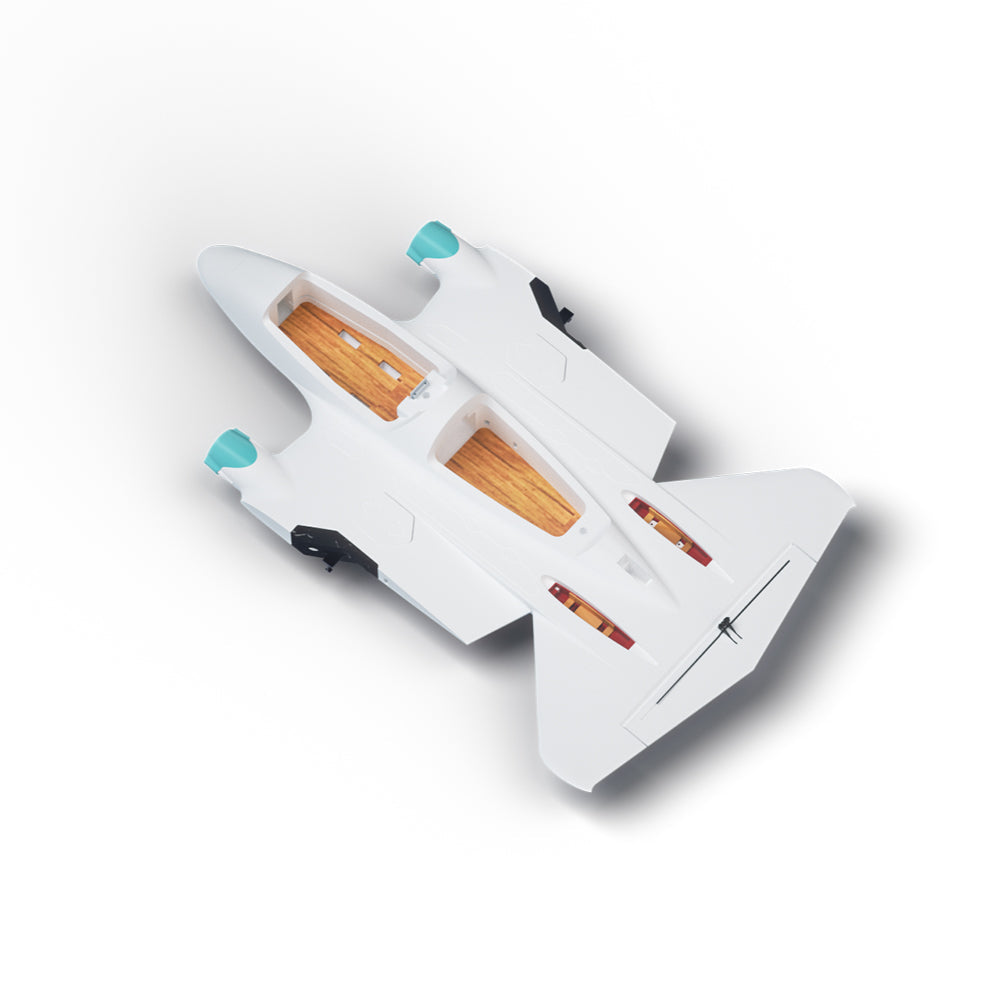 ATOMRC Penguin fixed wing fuselage body top view with hatch openings and rear tail section