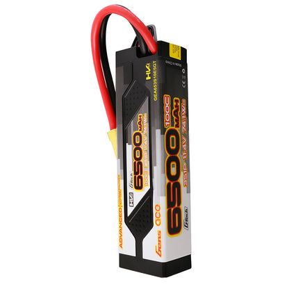 Gens ace 6500mAh 3S hardcase LiPo battery pack with thick power leads and balance connector