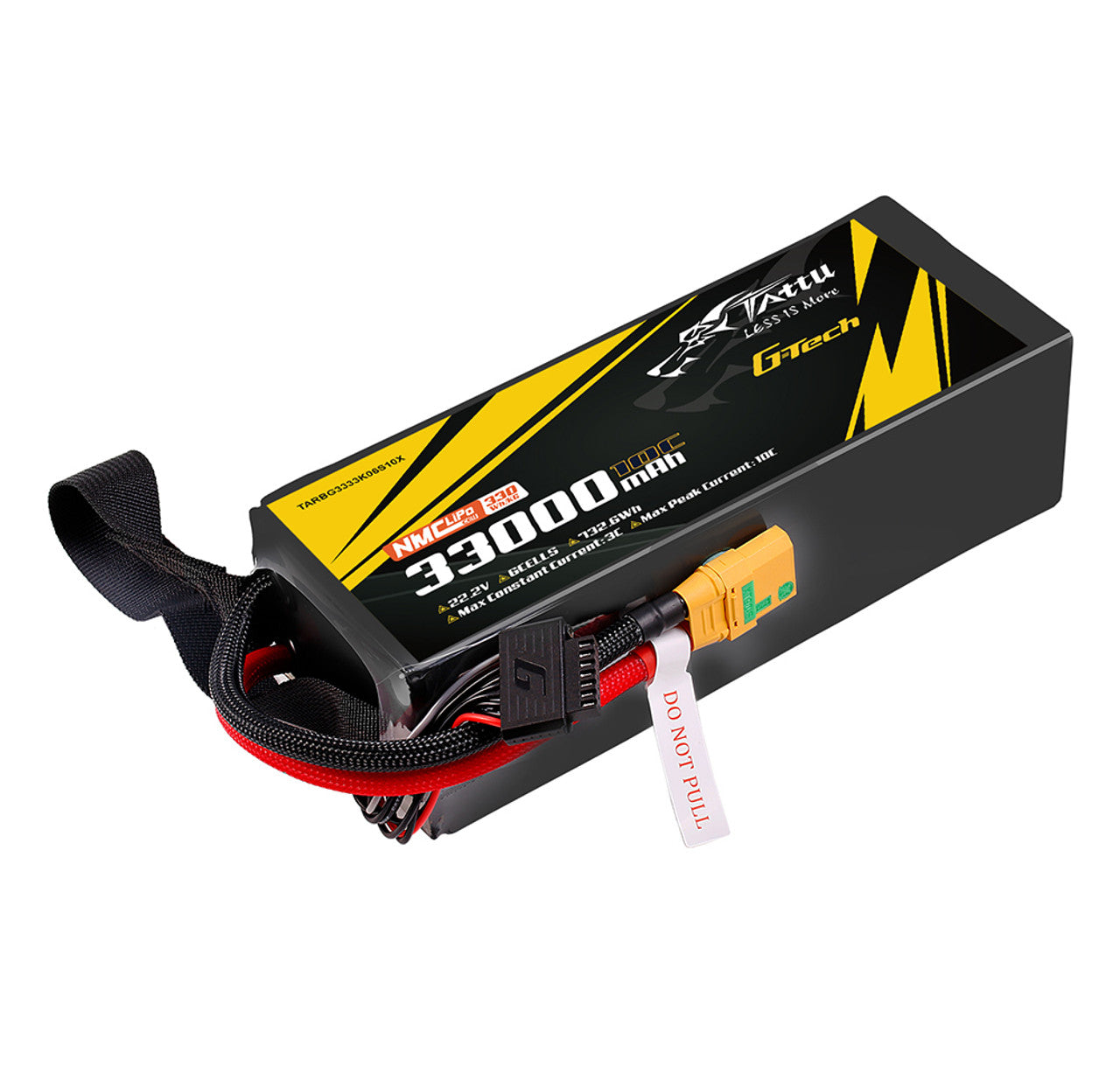 Tattu Semi-solid State 330Wh/kg 33000mAh 22.2V 6S1P G-Tech LiPo Batteripaket, 10C, XT90-S kontakt