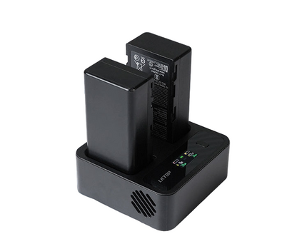 LKTOP WB37 Battery Charging Hub 72W USB-C Fast Charger for DJI WB37, Dual 36W Parallel Slots, 0.96-in Display
