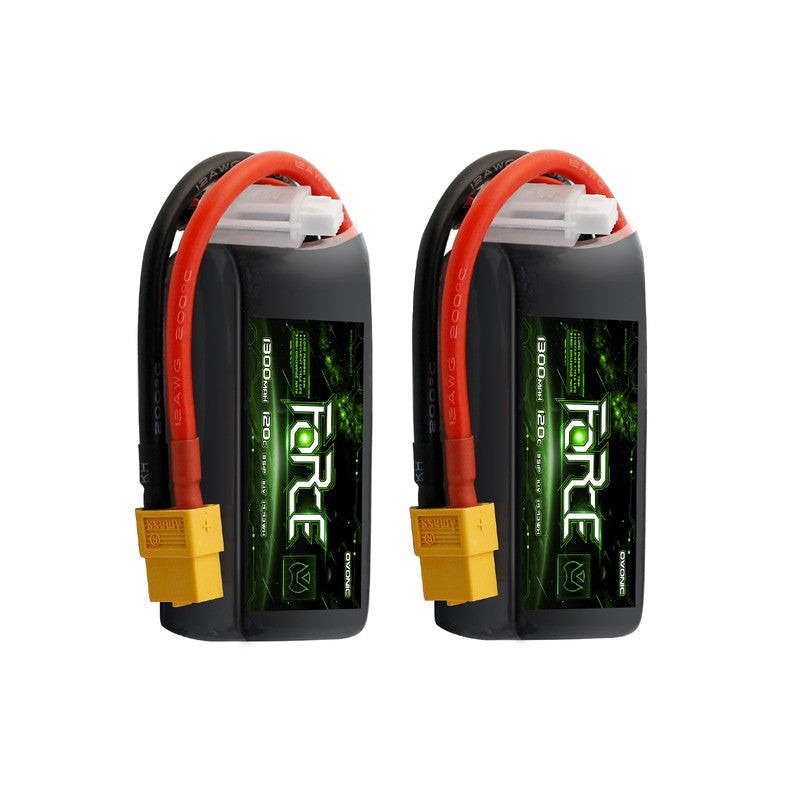 2-Pack Ovonic Force 3S 1300mAh 120C 11.1V LiPo Battery w/XT60 Plug