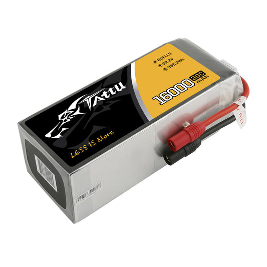 Tattu 16000mAh 6S 30C 22.2VLipo Battery Pack With AS150+AS150 Plug