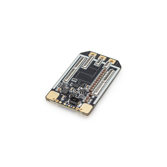 OddityRC Vortex F65 65A Single ESC board, angled view showing solder pads and power traces