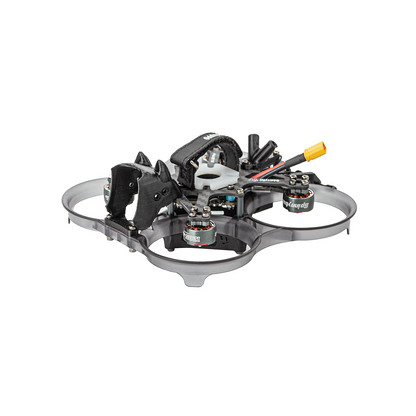 OddityRC XI20 Pro 2-inch cinewhoop FPV drone frame with ducted guards and top strap, angled view