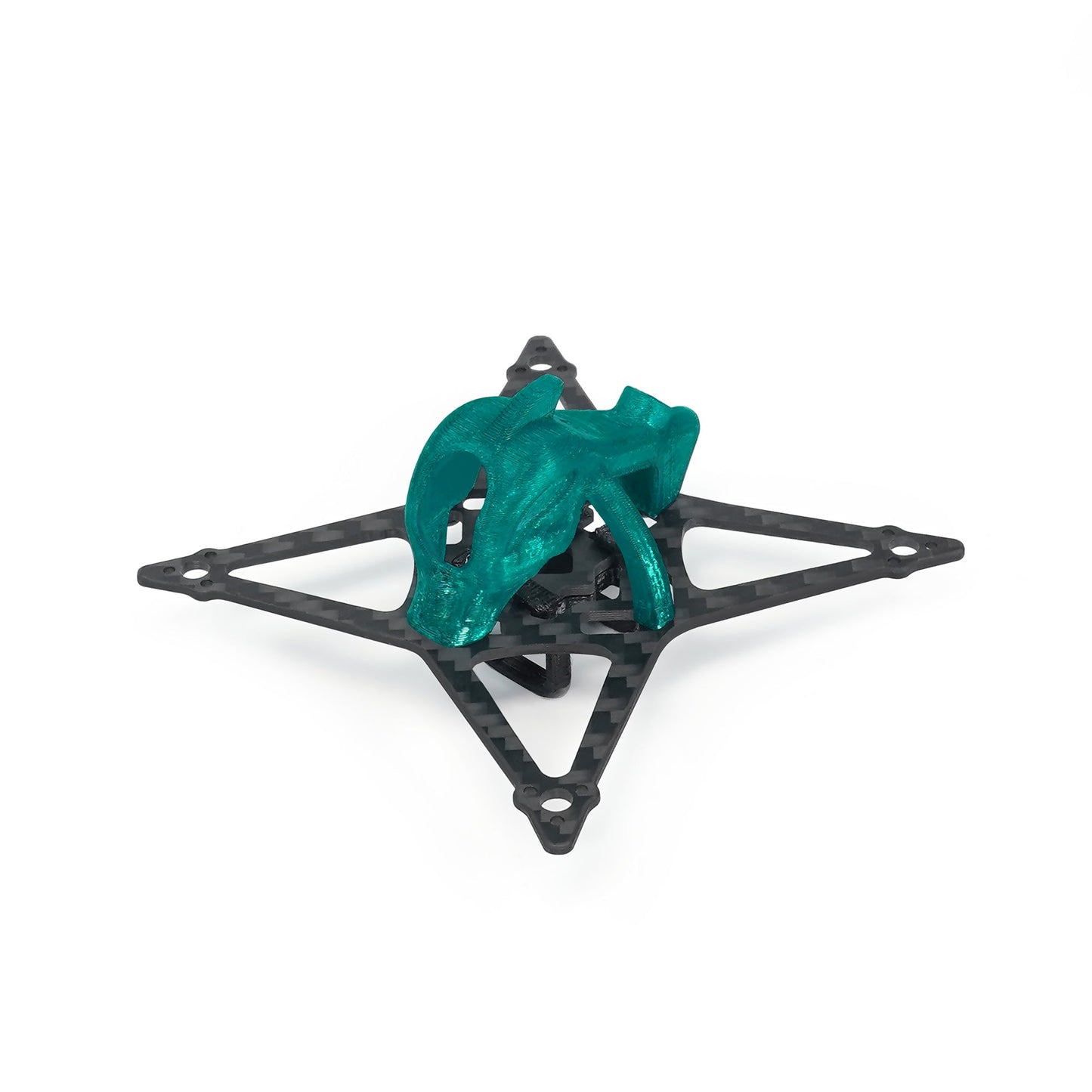 Sub250 Nanofly20 88mm wheelbase 2-inch micro FPV drone frame with carbon plate and teal canopy