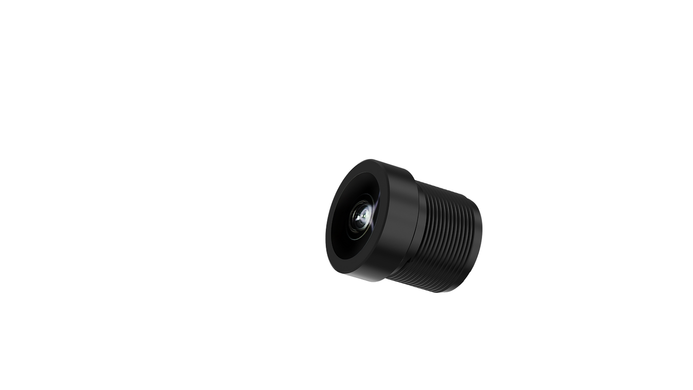 Replacement camera lens for HDZ3313, compact threaded barrel shown in three-quarter front angle