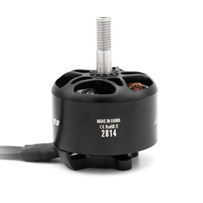 PRO-2814 motor side view showing 2814 model marking and Made in China CE RoHS text