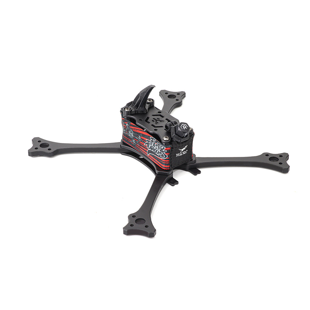 HGLRC Wind5 Lite V2 racing frame kit, 195mm wheelbase, carbon fiber frame with quick-release arms
