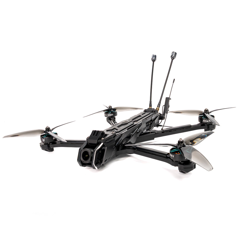 HGLRC Nblade PRO 7-Inch FPV drone angled front view with camera mount, 7-inch props and dual antennas