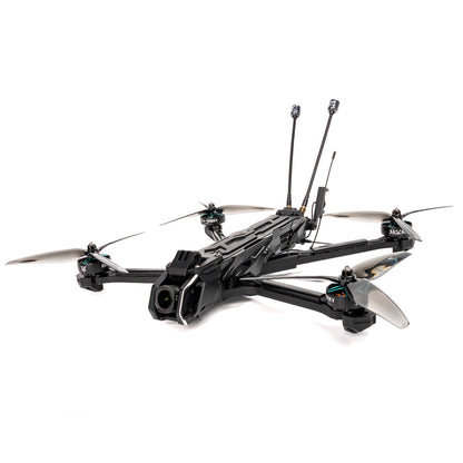 HGLRC Nblade PRO 7-Inch FPV drone angled front view with camera mount, 7-inch props and dual antennas