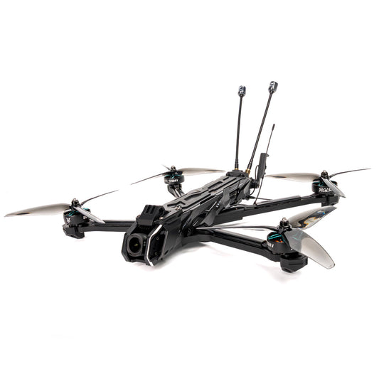 HGLRC Nblade PRO 7-Inch FPV drone angled front view with camera mount, 7-inch props and dual antennas