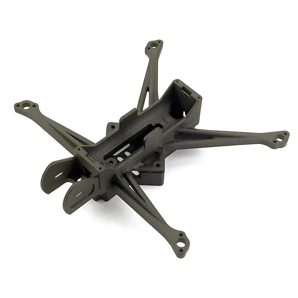 Darwin18650 FPV Frame main angled view showing four arms and central battery mount cradle
