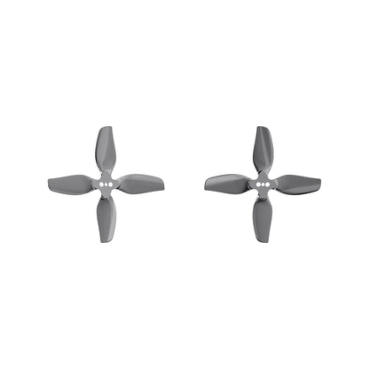HQProp 2*2.2*4 propellers pair, two gray 4-blade drone props shown top view on white background