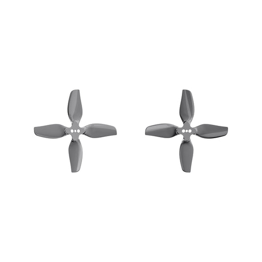 HQProp 2*2.2*4 propellers pair, two gray 4-blade drone props shown top view on white background