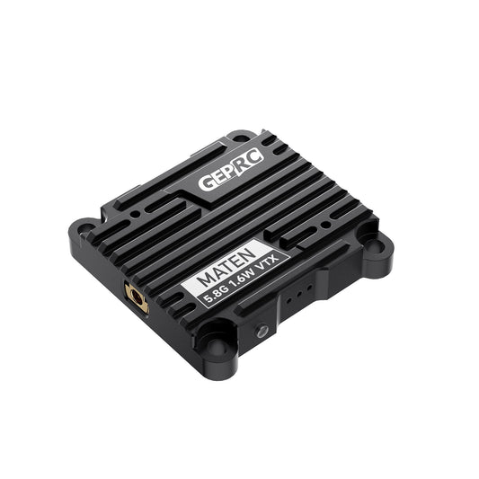 GEPRC MATEN 5.8G 1.6W VTX for FPV Drone – 72CH, 1600mW, IRC Tramp, CNC Case, 7–36V Input