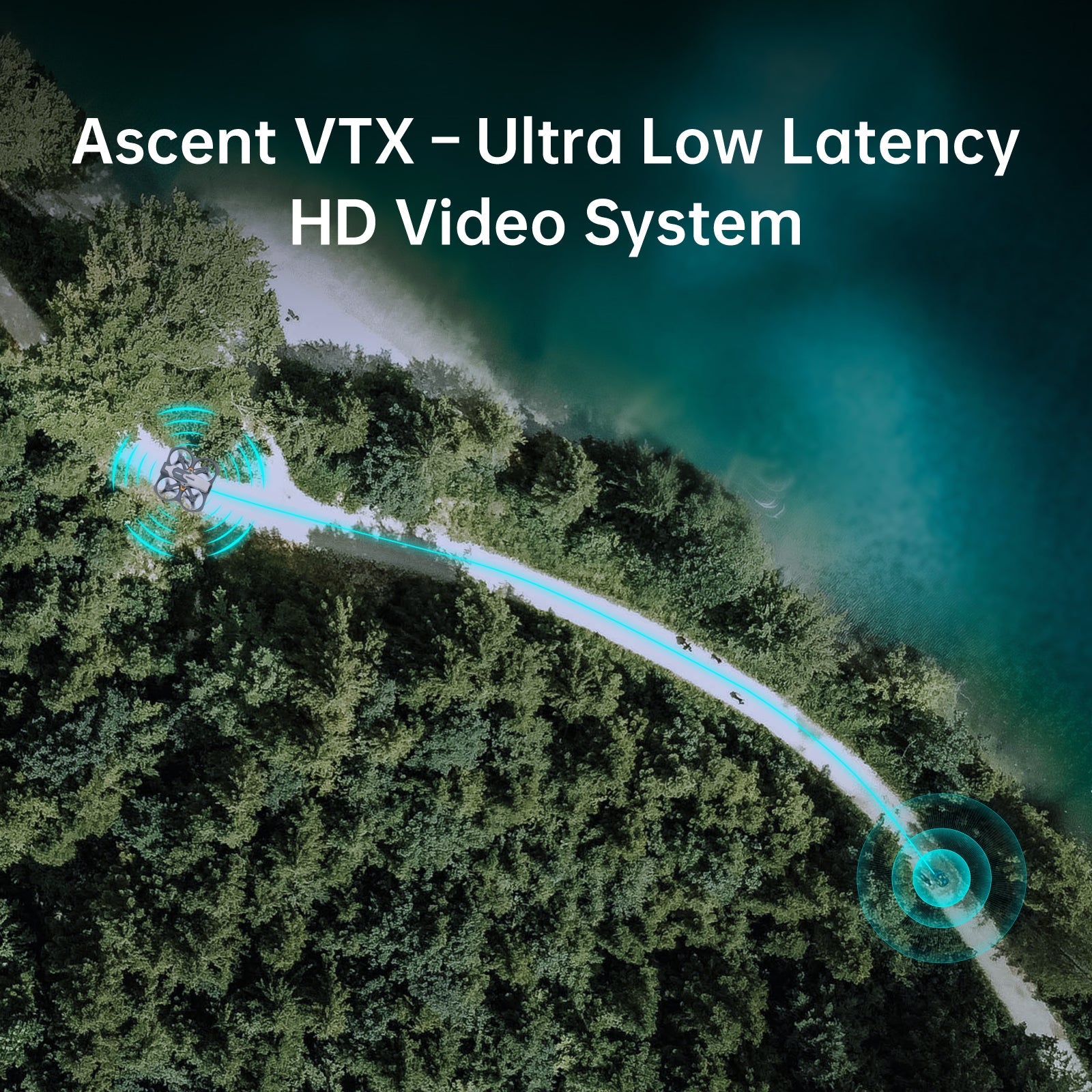 CaddxFPV, Ascent VTX provides ultra-low-latency HD video transmission for FPV drones.
