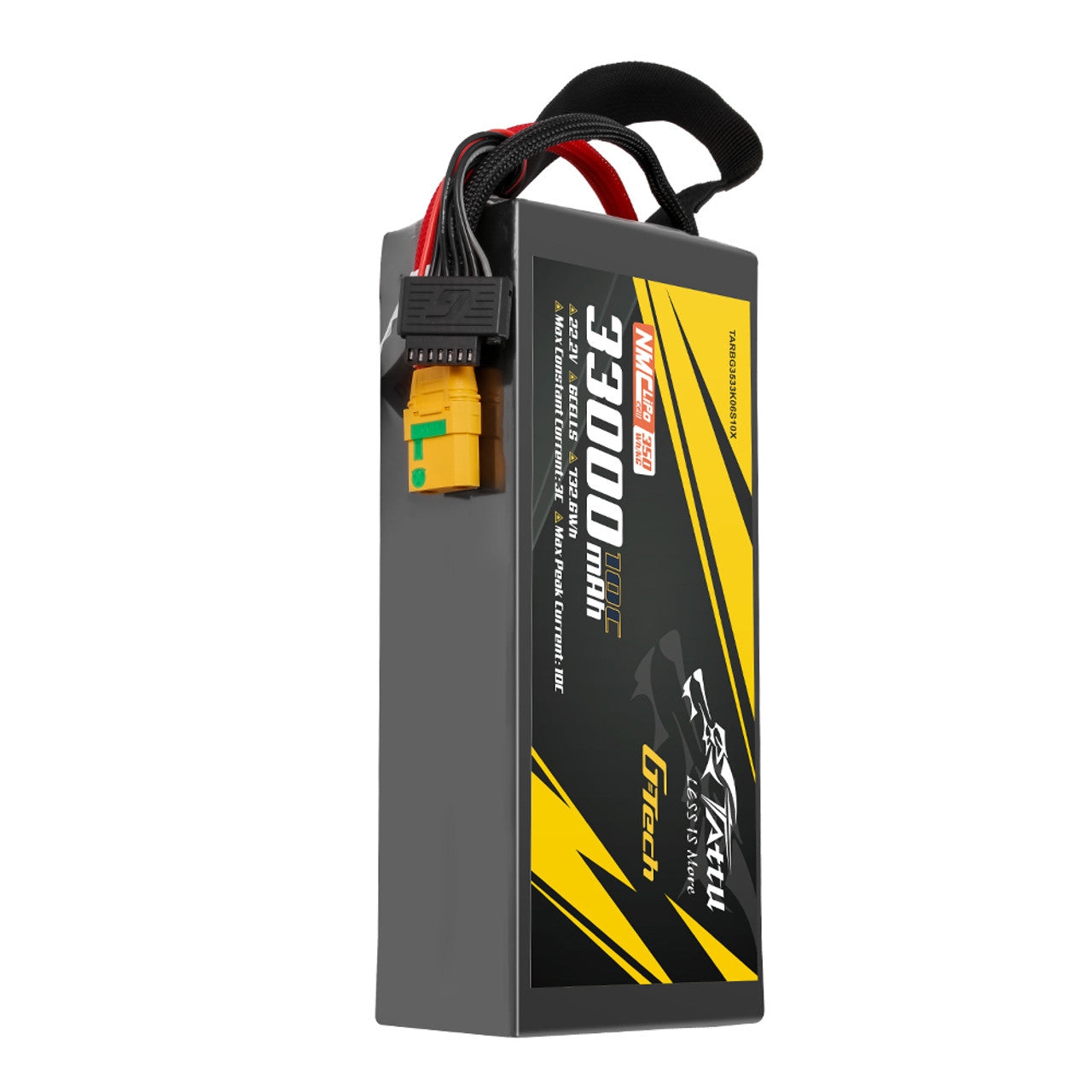 Tattu 6S1P 33000mAh 22.2V 10C 350Wh/kg G-Tech Semi-Solid State LiPo Battery Pack with XT90-S for Drones