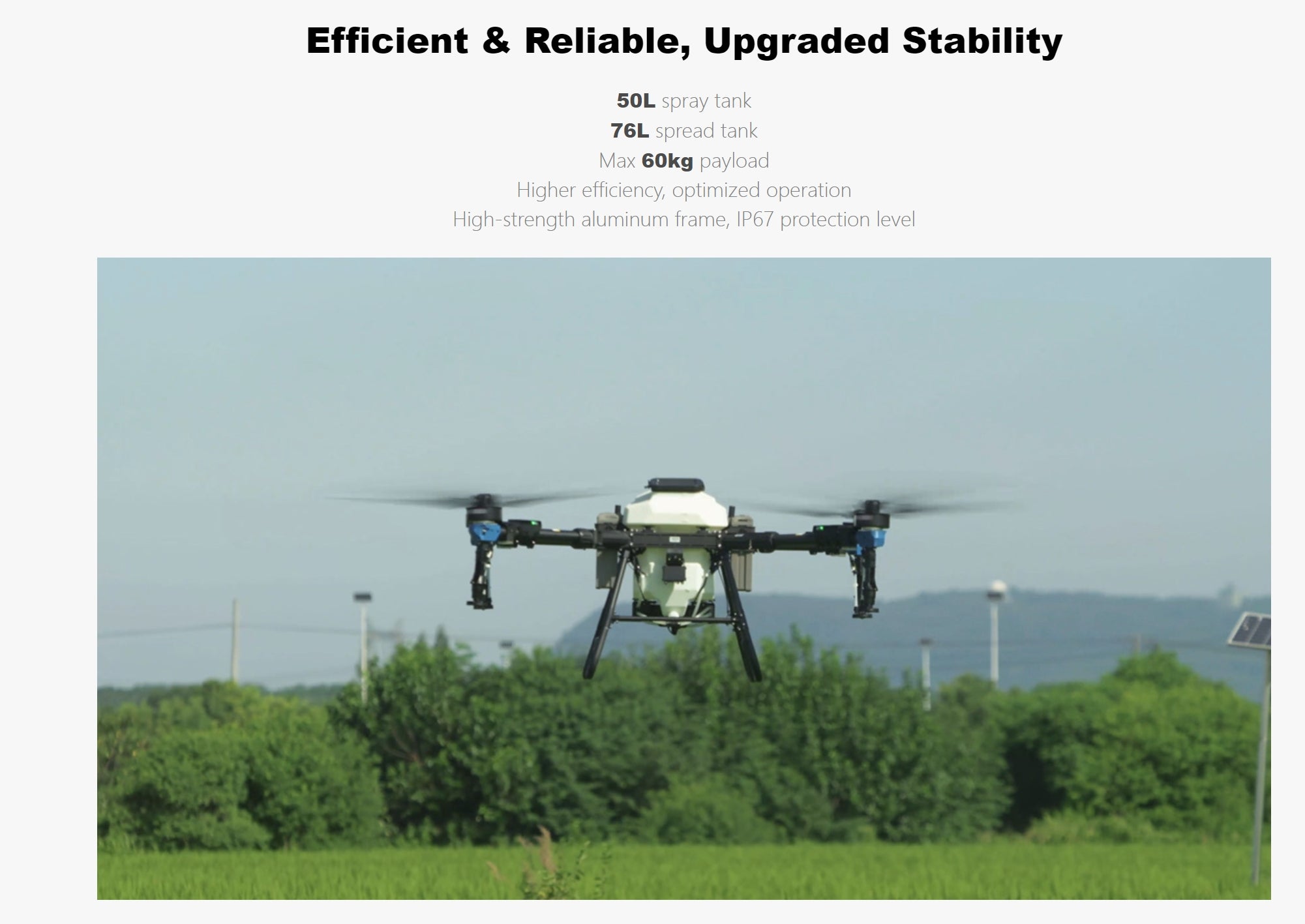 TopXGun FP600 Agriculture Drone, High-efficiency drone with upgraded stability, large tanks, and heavy payload capacity for agricultural applications.