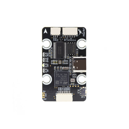 HGLRC H743 8S MINI V1 flight controller top view with USB-C port and JST connectors