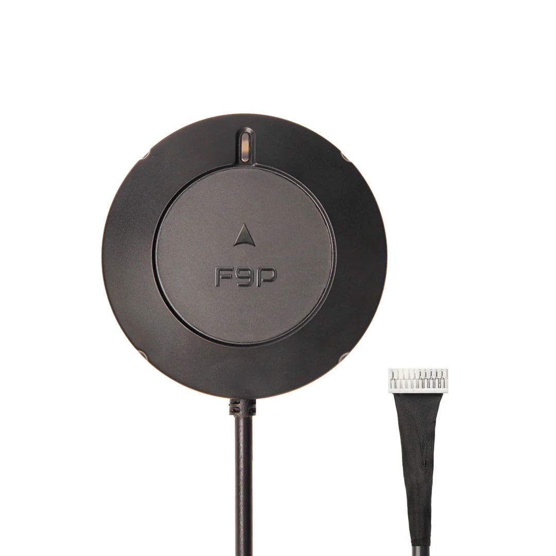 Holybro H-RTK NEO-F9P Rover GNSS Modul dengan Kompas RM3100 & IP66 Kalis Air – UAV Drone CAN & UART RTK GPS