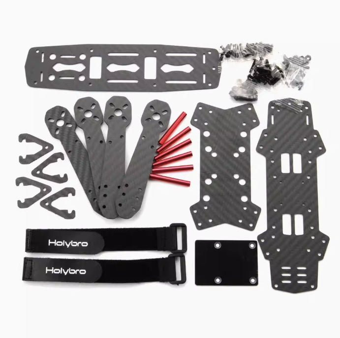 Holybro QAV250 FPV 競速無人機套件 – 250mm 碳纖維機架，2207 1950KV 馬達，Pixhawk 6C Mini，M10 GPS，OSD，BLHeli-S 20A 電調