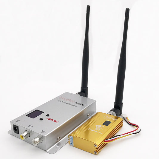 1.2G 1.5W 8CH VTX / 12CH VRX - 1.2GHZ 1500mW 8Channel Wireless FPV Tranmsitter dan 12 Channel Receiver Professional Kit untuk CCCTV DJI Phantom