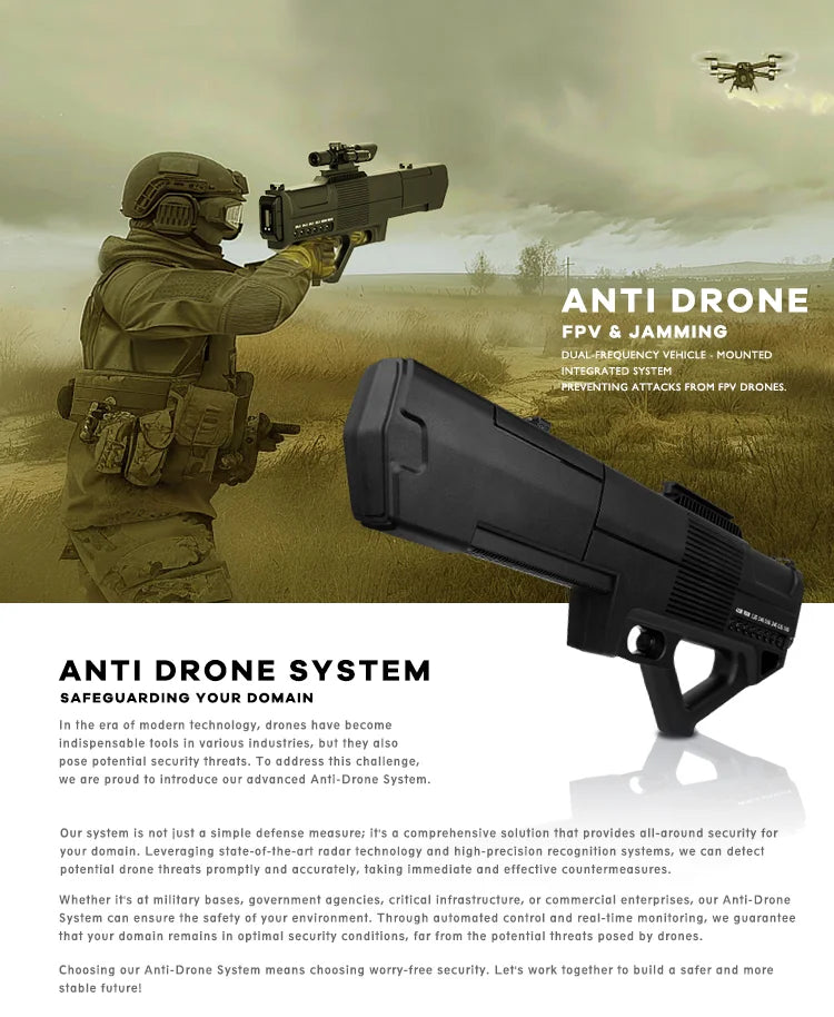 Advanced anti-drone system detects and responds to potential threats with state-of-the-art radar and cognition technology.