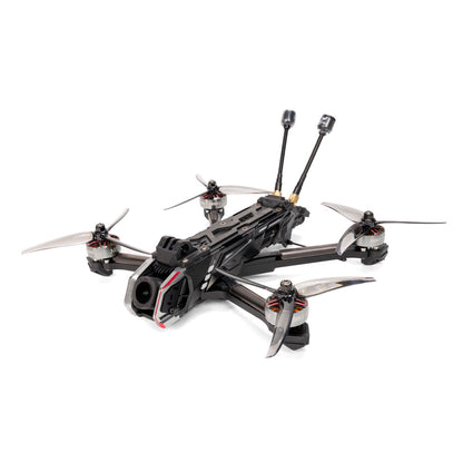 HGLRC Nblade MAX 5-inch FPV drone angled side view showing carbon frame and camera mount