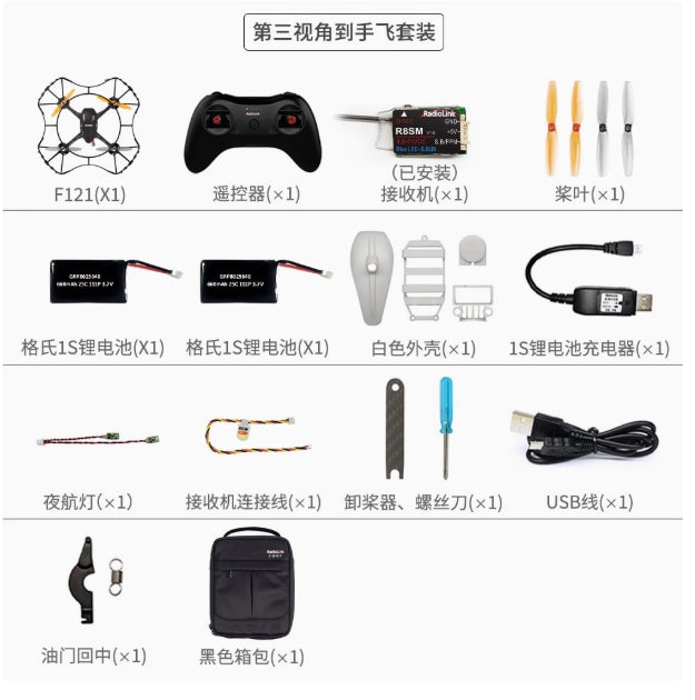 RadioLink Eneopterinae F121 FPV প্রশিক্ষণ ড্রোন – ২ কিমি রেঞ্জ, ১০ মিনিট ফ্লাইট, ইনর্শিয়াল ন্যাভিগেশন, ৮৫২০ কোরলেস মোটর, FPV প্রস্তুত