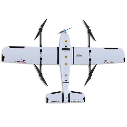 Makeflyeasy Striver (VTOL Version) - 127KM Range 112 Minutes 1KG Payload 2100mm Wingspan Aerial Survey Carrier Fix-wing UAV Aircraft Drone Mapping VTOL