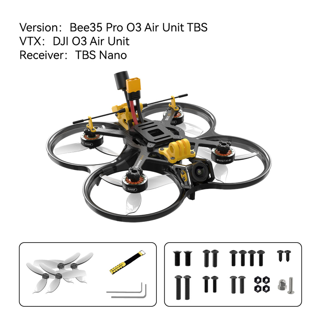 SpeedyBee Bee35 -  3.5 inch FPV Drone With O3 Air Unit / LINK WASP