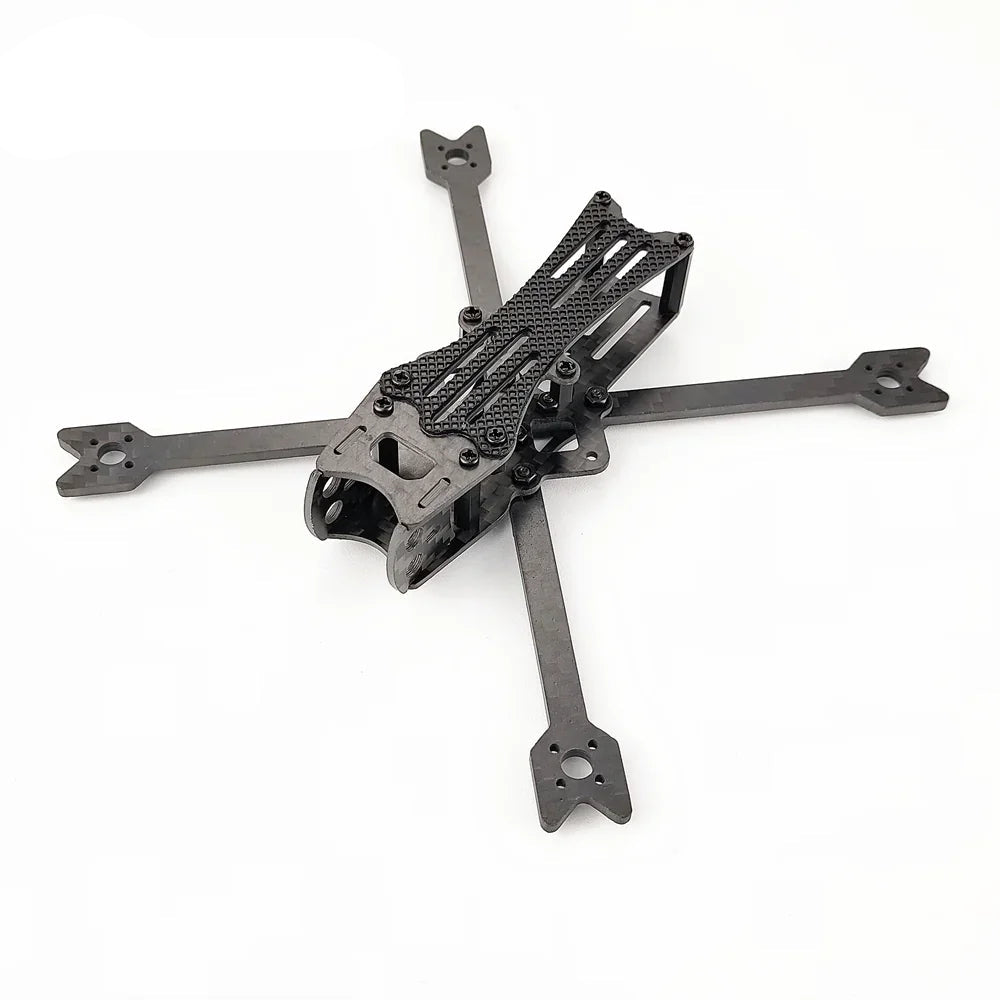 Darwin BabyApe 3 Inch Toothpick FPV Frame assembled carbon fiber frame, angled view