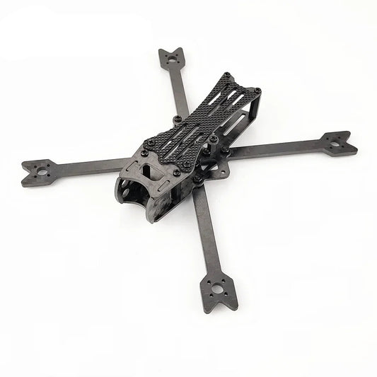 Darwin BabyApe 3 Inch Toothpick FPV Frame assembled carbon fiber frame, angled view