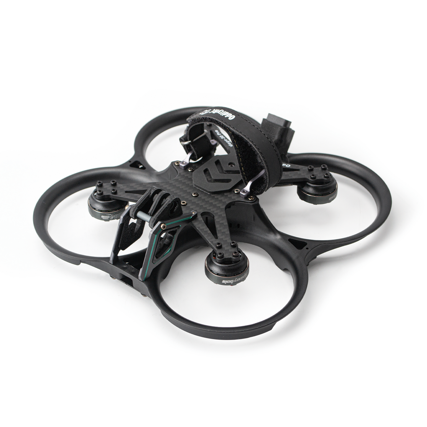 OddityRC Mage Pro HD O3 Version 6S FPV drone angled view showing carbon top plate and battery strap