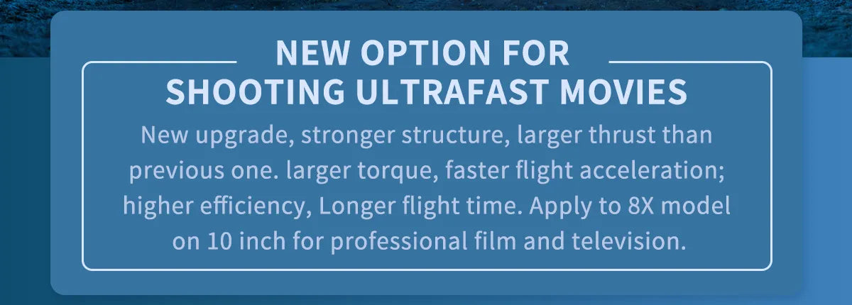 OPTION FOR SHOOTING ULTRAFAST MOVIES New upgrade, stronger