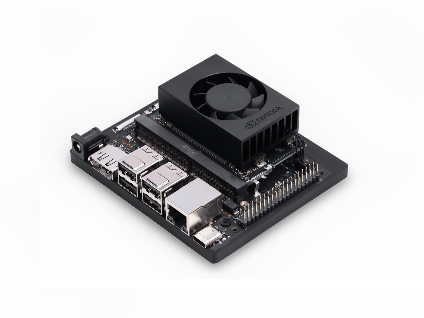NVIDIA Jetson Orin Nano Super Developer Kit Carrier Board, 67 TOPS, USB 3.2 Gen2, 2x M.2 Key M, Wi‑Fi, DP 1.2