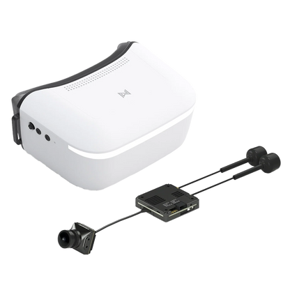 Walksnail Avatar HD Goggle kit with FPV camera, video transmitter module, and dual antennas
