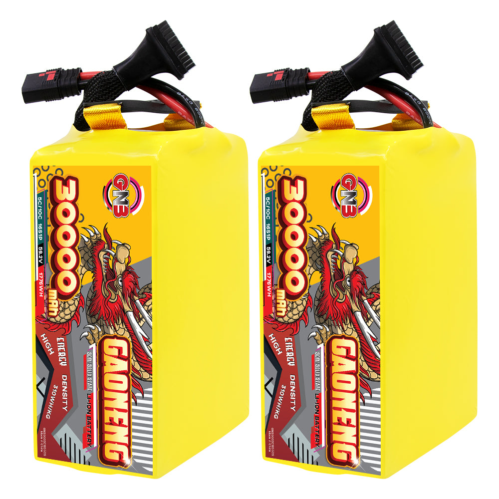 GAONENG GNB 30000mah 16S 59.2V 5C QS8 Semi Solid State Li-ion Battery 310WH/kg