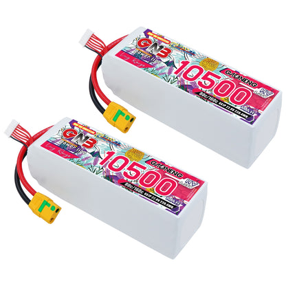 GAONENG GNB 6S 22.8V HV 10500mAh 80C RC LiPo Battery XT90S