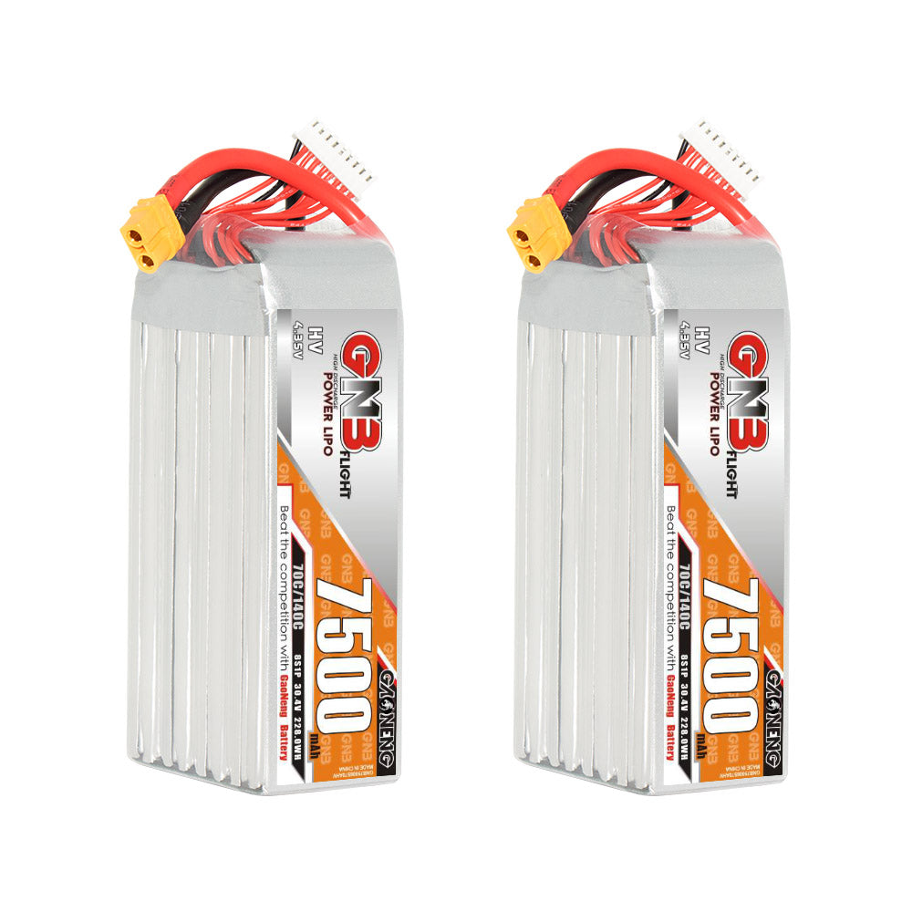 GAONENG GNB HV 8S 7500mAh 70C LiHV LiPo battery with XT60 plug, front label view