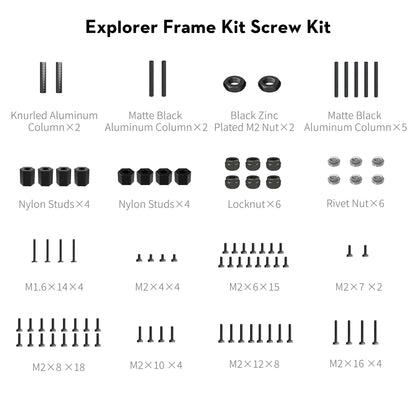 Flywoo Explorer LR O3 \ O4 \ O4PRO Frame parts collection