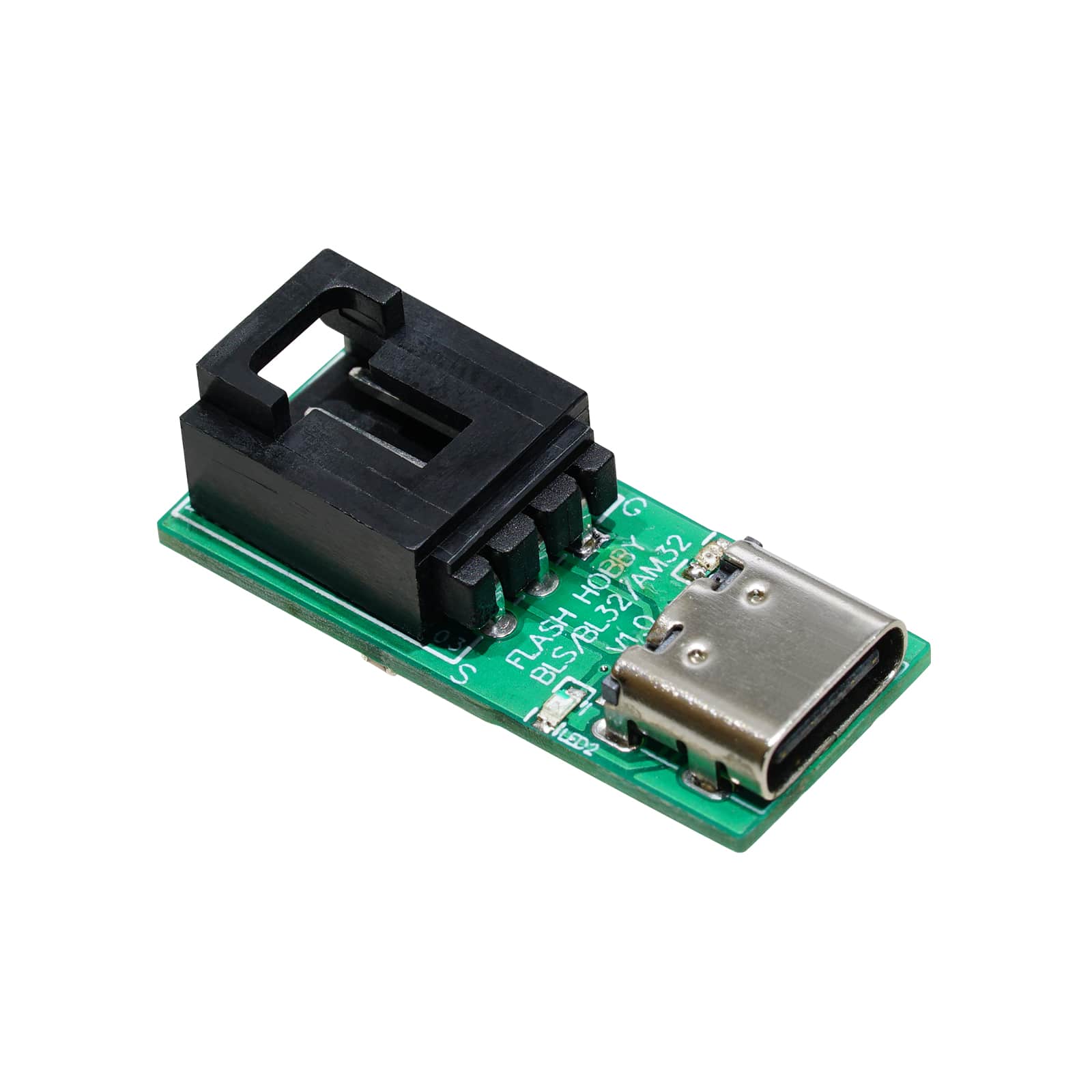 Flashhobby ESC USB linker programmer board with USB-C port and 3-pin header for BLHeli-S/32/AM32